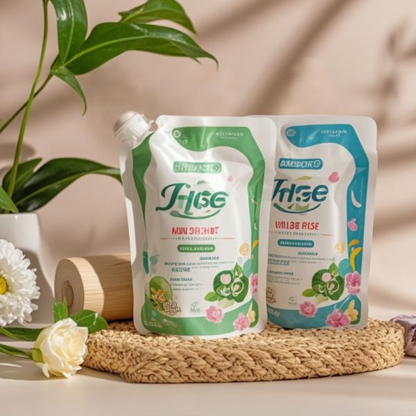 Custom Printing Jelly Milk Nozzle Bags Used in Chinese Medicine Heatable Soup Liquid Beverages PE Plastic Jam Puree Beer Juice