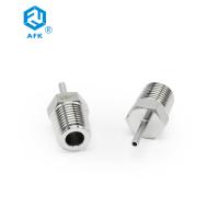 Solda de extremidade de aço inoxidável X do tubo dos encaixes de tubo SS316 3mm 6mm OD 1/4 de linha masculina do NPT