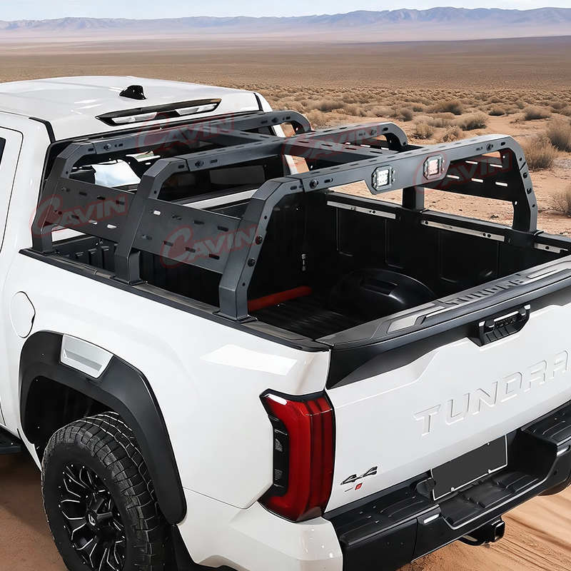 4x4 Offroad Heavy Duty Steel Adjustable Truck Bed Rack 500KG for F150, Ram 1500,Tundra,Silverado 1500, GMC Sierra 1500,Titan