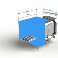1.0mm Pitch FPC Connector Horizontal SMT Type 4-40P