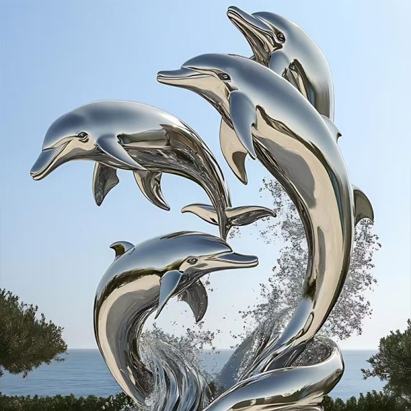 Customizable Stainless Steel Sculpture for Indoor & Outdoor Use - Durable Metal Statue