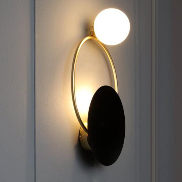 JYLIGHTING Nordic Modern Creative Wall Lamp Living Room Wall Lamp Art Bedroom Bedside Designer Round Wall Lamp