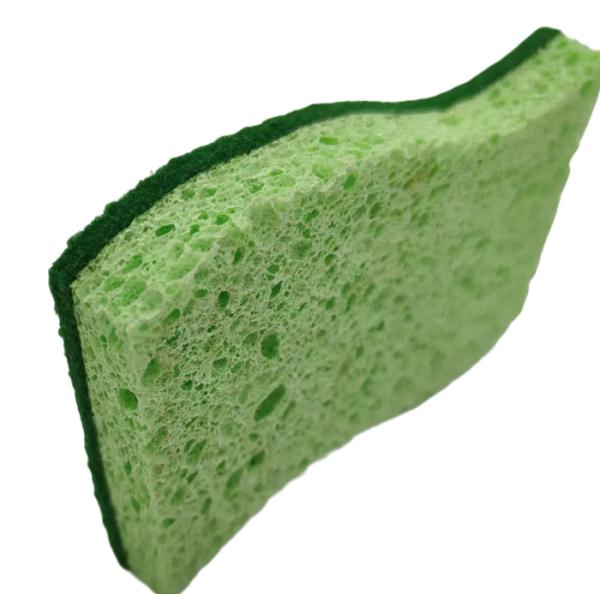 Eco-Friendly Wood Pulp Wave Sponge for Kitchen Cleaning