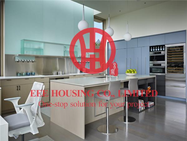 Customized Modern Lacquer Kitchen Cabinet with Excellent Design and Quality MOQ is 1 set & Shipping by Sea