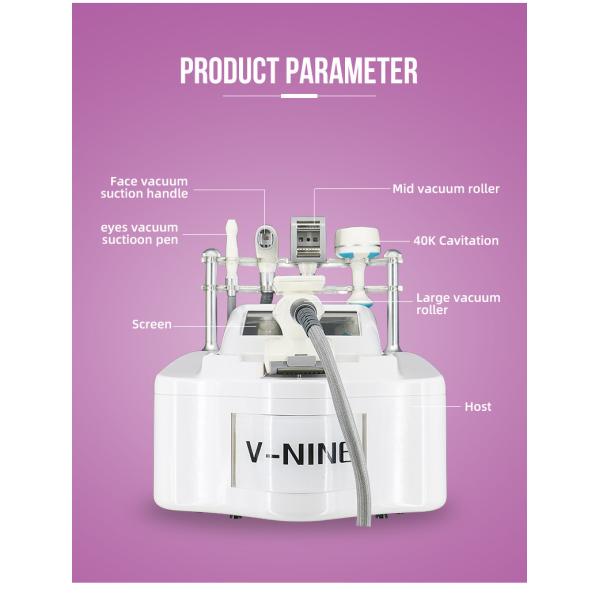 Vacuum Roller Slimming Machine 360  V9 velabody Cavitation Vacuum RF Machine