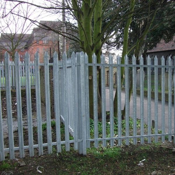 Sustainable Steel Palisade Fencing Easily Assembled Long Service Life Anti Rust