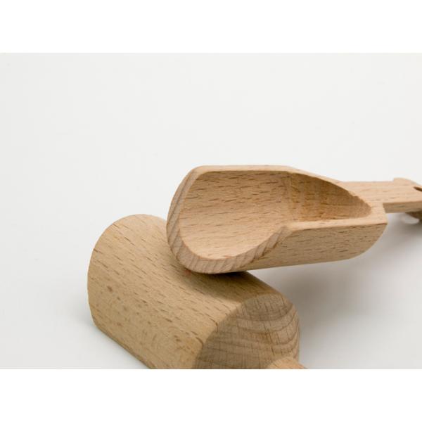Wooden Bath Salt Scoop Unpainted Wooden Scoop Spoon Use For Tea Cereals Coffee