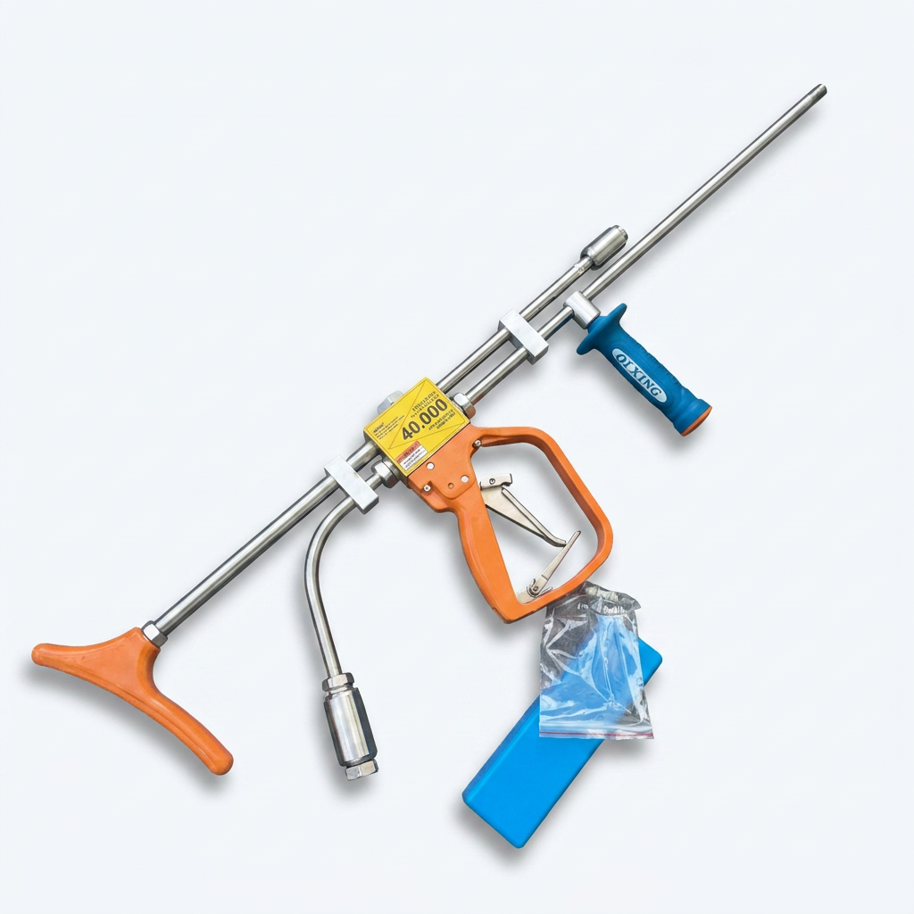 2800 Bar Ultra High Pressure Water Jetting Gun for Industrial Surface Cleaning with Heavy-Duty Construction
