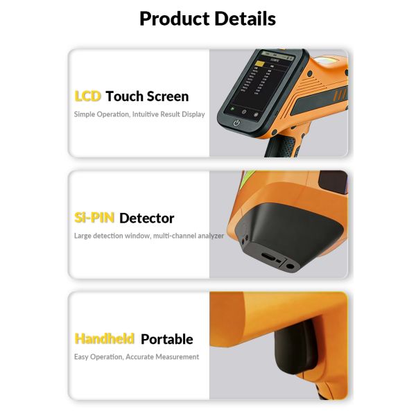 GLO-KEY3000 Portable Handheld Spectrum Analyzer Digital Xrf Alloy Metal Analyzer Precious Metal Tester