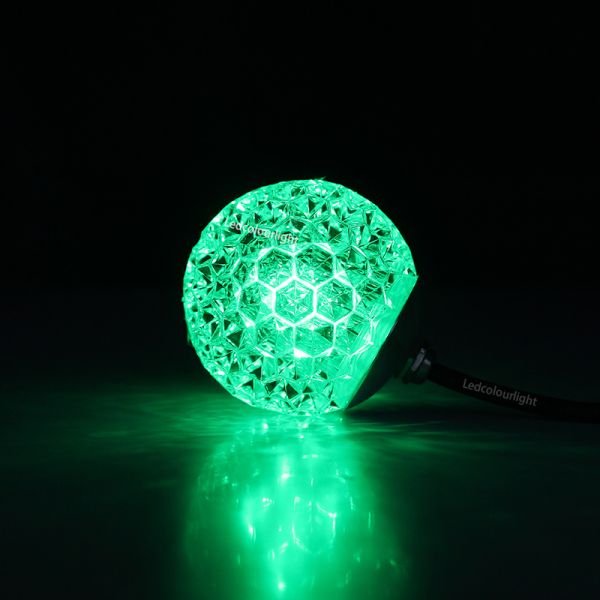 60mm 90mm DMX RGB Hanging Crystal Sphere Lights for Wedding Club Decoration