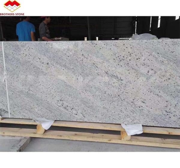Cut-To-Size White Texture Granite Slab Exported from India for Villa and Hotel Design
