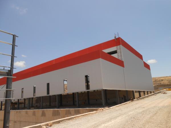 Estrutura de aço durável de instalação de energia de hotel pesada pré-fabricada para oficina de armazém