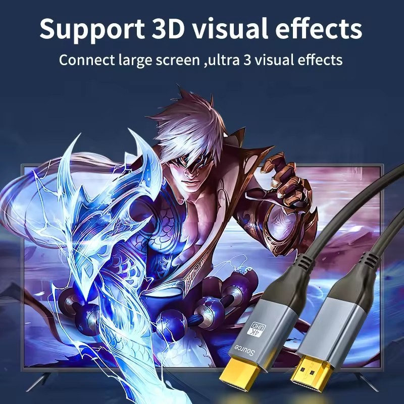Ультравысокоскоростной HDMI волоконно-оптический кабель 4K / 8K видео, 3D, поддержка HDR