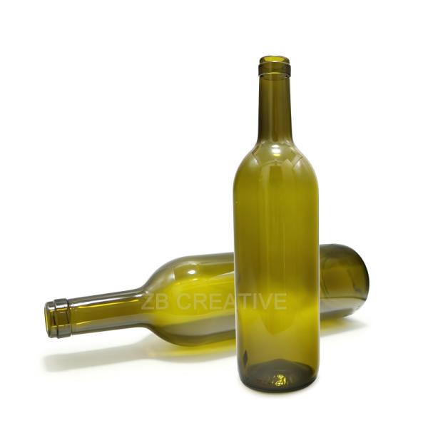 Classic Flat-bottomed Bordeaux Bottle 750ml Cork Top For Red Wine 490g 1733K-1