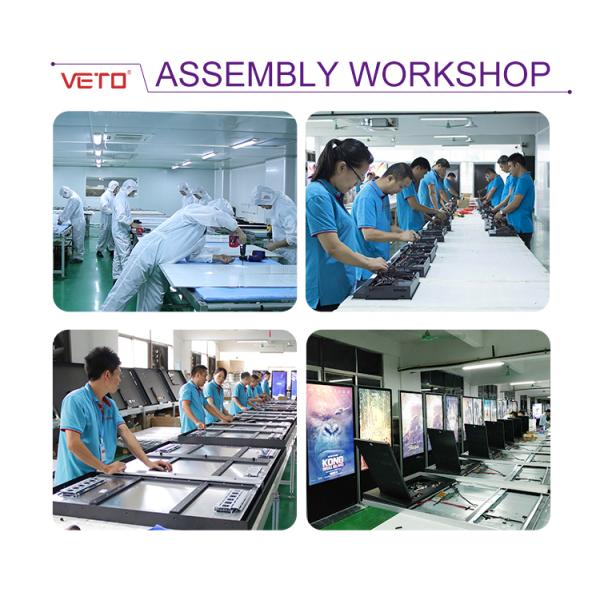 VETO 32-86 Inch indoor Lcd Commercial Advertising Display Floor Standing digital signage Touch Screen