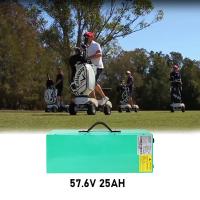 Carrinho de golfe elétrico bateria de lítio 57,6 V 25 Ah portátil para venda