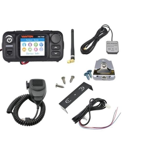 LTE IP Network POC UHF VHF Mobile Car Radio with 4G LTE POC 25w Dual Band Analog Radio