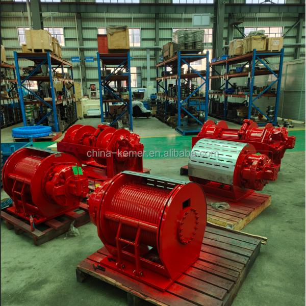 50KN Hydraulic Winch With GM Motor For Crane and Marine Mooring Anchor Winch 11000LBS