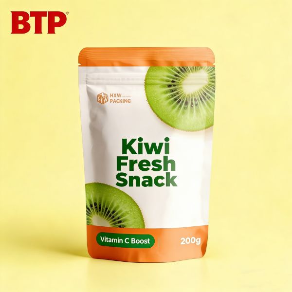 MOQ 100pcs Snack Stand up Pouch Food Grade Resealable Zipper Bag Smell Proof Custom Logo for Vitamin-Rich Fruit Snack Packaging