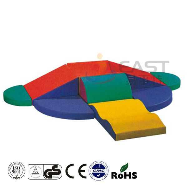 As multi crianças da cor espumam brandamente conjunto fácil material do software do PVC dos blocos