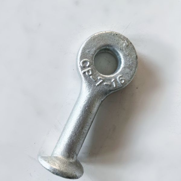 Hot Dip Galvanized 50kN Ball Eye For High Voltage Power Line Insulator Fittings
