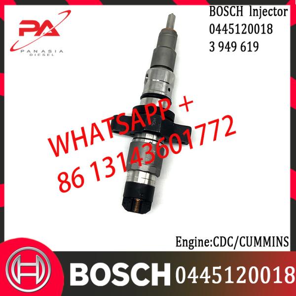 Injecteur commun diesel original 0445120018 de rail de BOSCH 0445120069 3949619 3976646 pour la CDC Cummins Engine