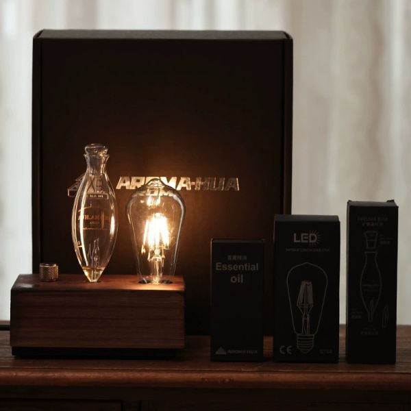 Wood Waterless Aromatherapy Aroma Oil Diffuser Quiet Sleep For Hotel