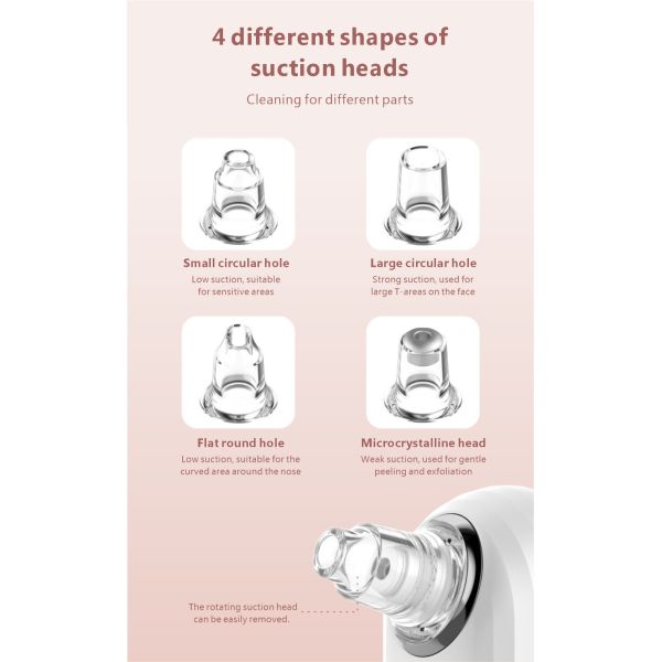 Mini Vacuum Blackhead Remover Pore Cleaner Deeply Extracts Dirt And Oil From Pores Helps Improve Enlarged Pores