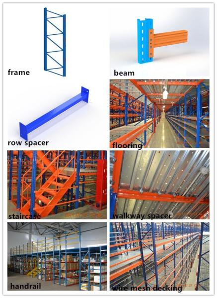 Powder Coating Rack Supported Mezzanine Floor Warehouse Industrial Mezzanine Systems
