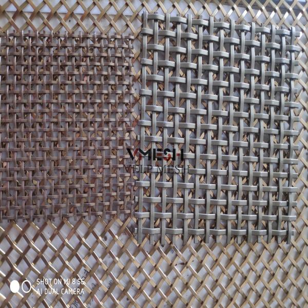 Customized Antique Brass Stainless Steel Decorative Metal Wire Mesh