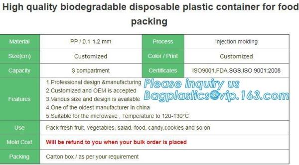 bpa free stackable take away leakproof black 2 compartment plastic microwave meal prep containers food bento box for kid