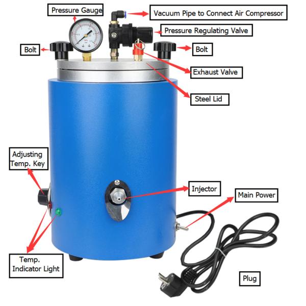 инжектор воска танка 5.5ЛБ для ручного управления украшений 500В