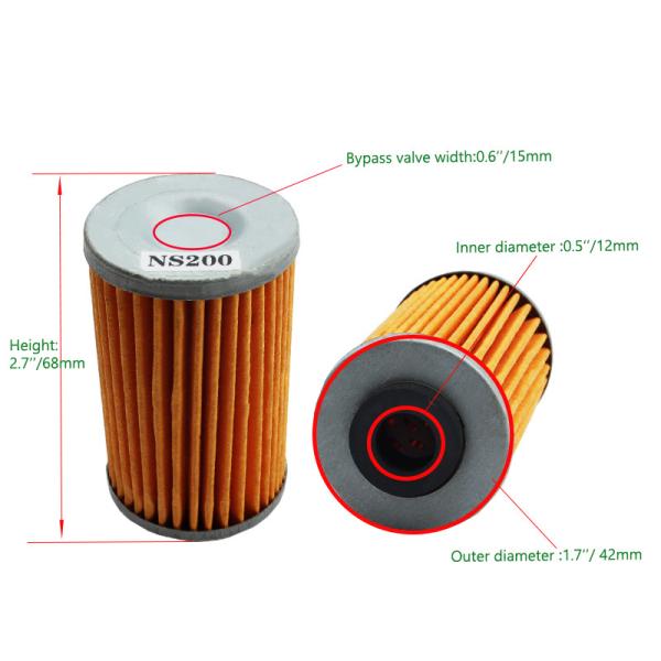 Cuadro de papel Accesorios para automóviles Filtro de aceite para motor de motocicletas adecuado para GS GN250 NS200 LC135 BM150 SHOGUN TVS-KING