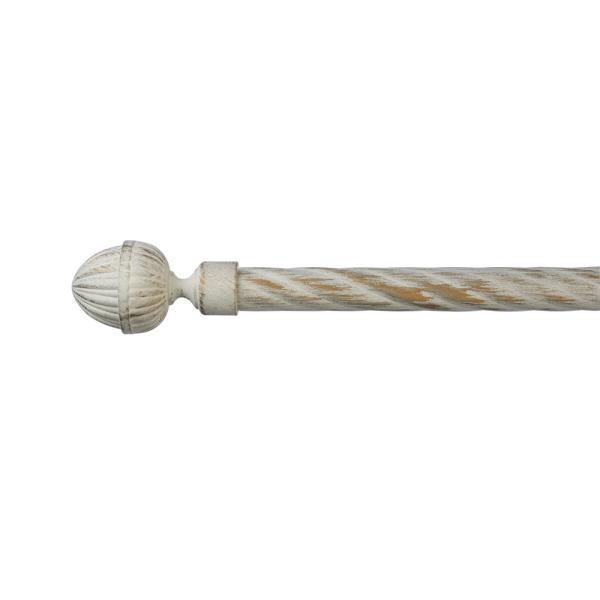 Painting 28MM Curtain Rod With Aluminum Finial For Antique Store