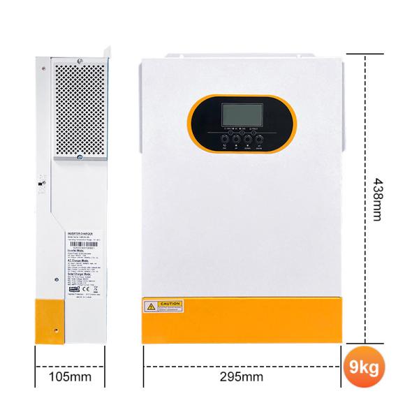 48V 6kW ハイブリッドソーラーインバーター 純正正弦波 LiFePO4 RS232 RS485対応 通信インターフェース オン/オフ グリッド準備