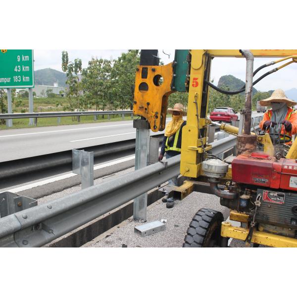 Порошкообразованная наружная охрана дорожная охрана ограждение якорный конец с оцинкованной отделкой