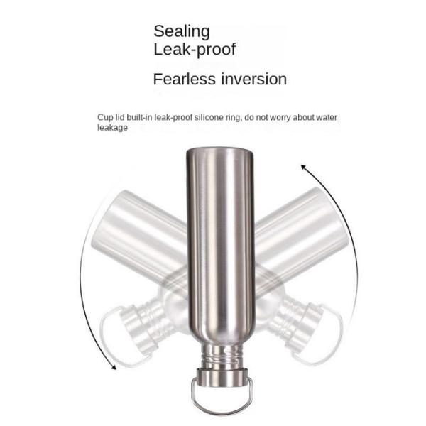 350ml 500ml 600ml Oem Odm Bouteille d'eau en acier inoxydable à paroi simple Bouteille d'eau de voyage en acier inoxydable sans BPA Design minimaliste léger