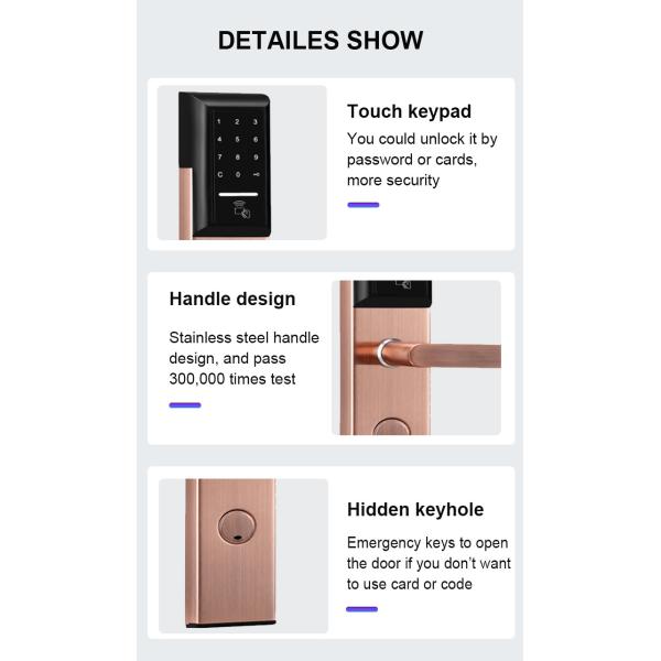 SUS304 электронный Keyless пароль DC6V замков 350×78mm умный