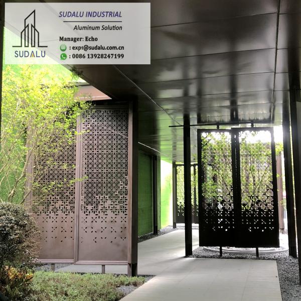 Custom Design 1-3mm Aluminum Perforated Panel for Patio Garden Decoration Powder Coating