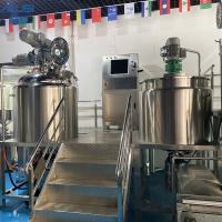 Equipamento de emulsão de mistura líquido do misturador do vácuo de creme cosmético do tanque
