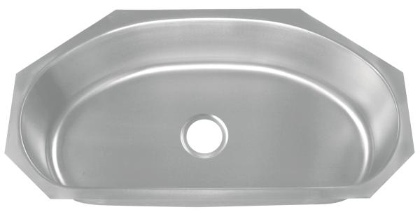 10 espessura da instalação 16G de Undermount da banca da cozinha da bacia da polegada única/banca da cozinha de aço inoxidável redonda