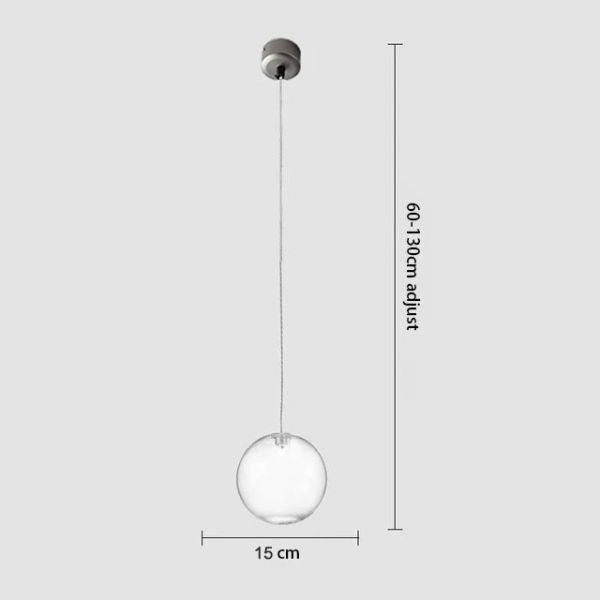 Royal Glass Ball Pendant Lamp Burst Multi-Light Pendant（WH-AP-608）
