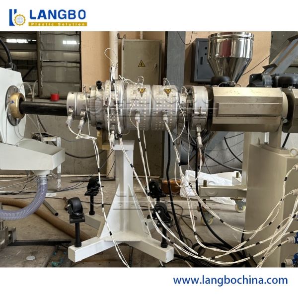 PE Pipe Extrusion Line for Small Pipes with Low Scrap Rate Precision and Single Screw Design