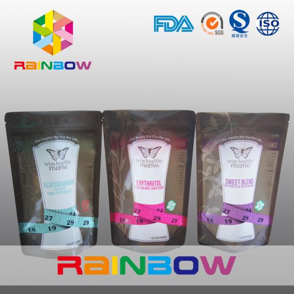 Resealable Plastic Foil Pouch Packaging Stand Up Aluminum Foil Laminated k Bags