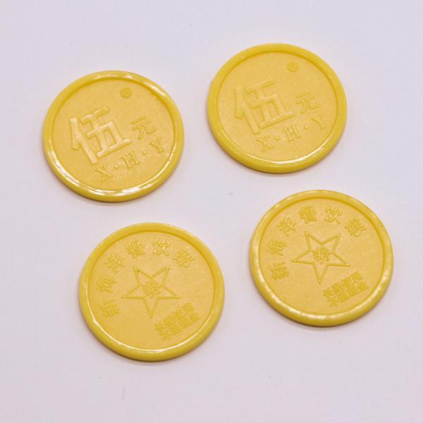 Eco-friendly Durable Embossed Plastic Chips Plastic Token Coins for Awards and Sports