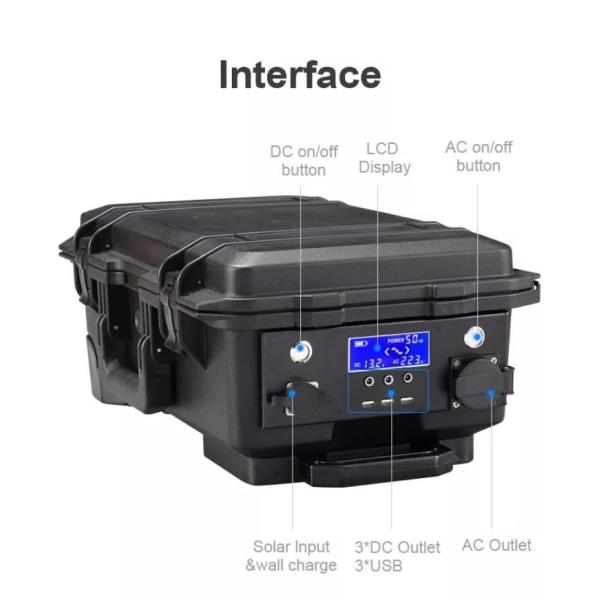 Waterproof Rechargeable Portable Power Generator 5000W 5000Wh