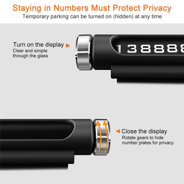 Роторный номерной знак автостоянки ПК 0.06g 26cmx5cm ABS