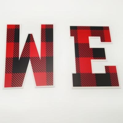 5mm Corrugated Plastic Christmas Decorations Alphabet Wall Decor