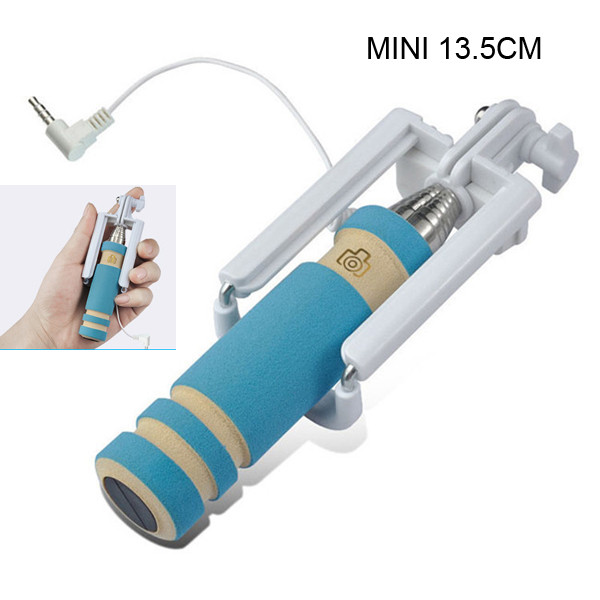 The lastest foldable monopod Selfie-stick with cable,Promotion monopod Selfie-stick