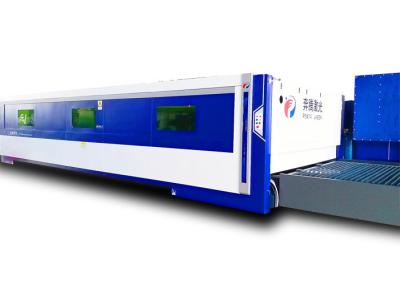 Professional CNC Laser Metal Cutting Machine 4000 W Double Driving Synchonous Technology